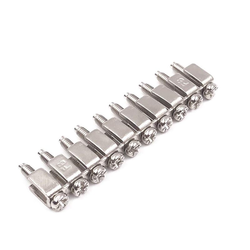 Erayco 10Pcs Fixed Bridge Jumper FBI-10-6 for DIN Rail Terminal Block, Insert-Pull Bridging Matching UK-2.5B UK5N Fixed Bridge Jumpers 10 Pole - Image 4